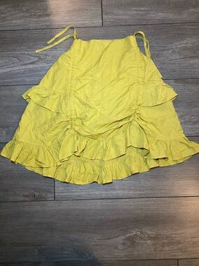 EUC LIKE NEW Pirate Dressing Ruffle Tiered Ruched Adjustable Ruffle Mini Skirt